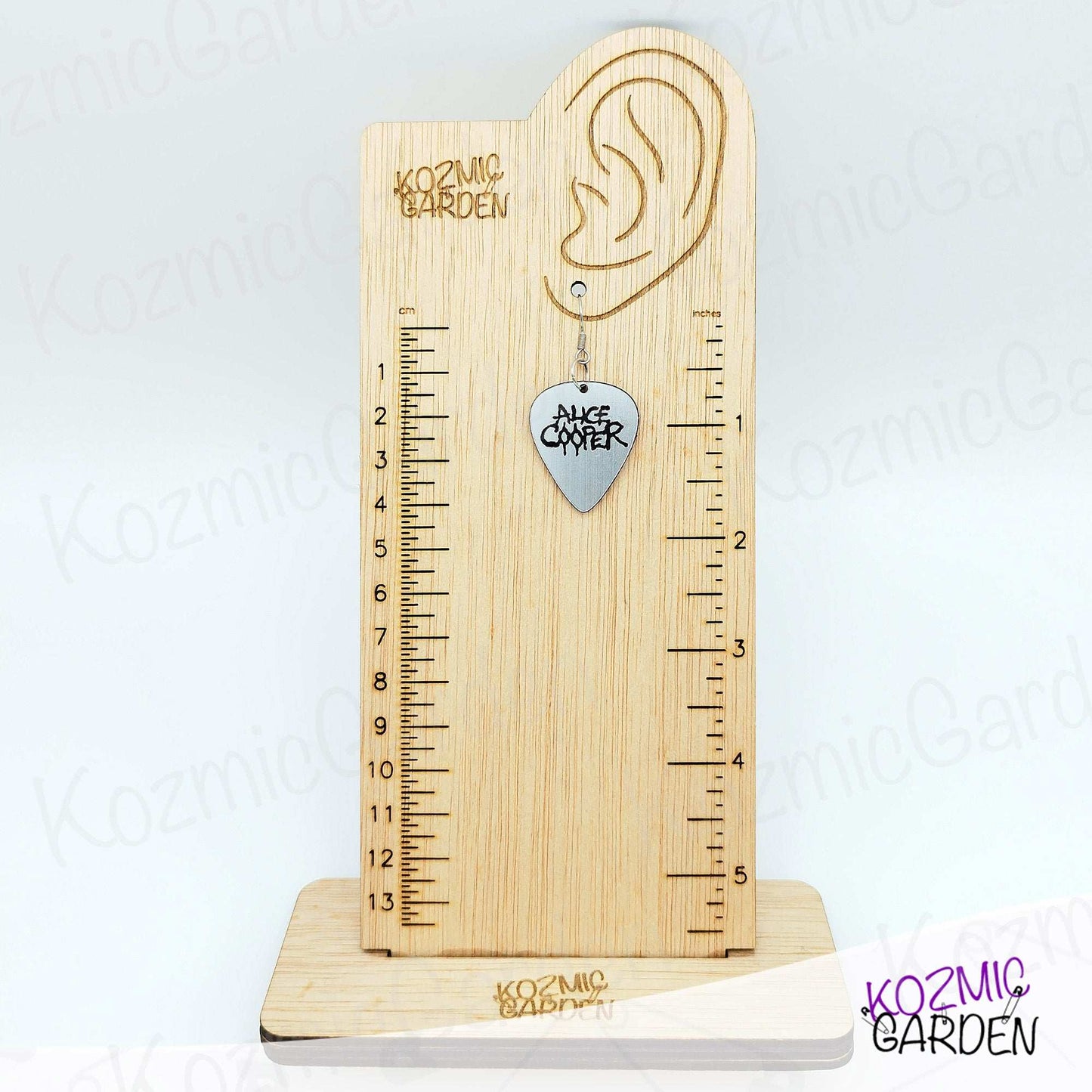 Alice Cooper Guitar Pick Earrings - Rock your look