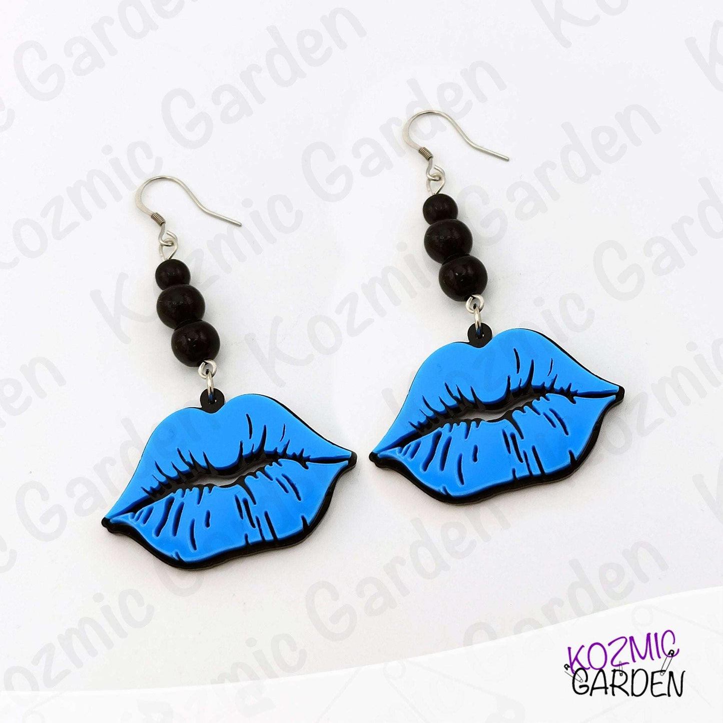 Blue Lips Earrings – Quirky, Sexy Statement Jewelry