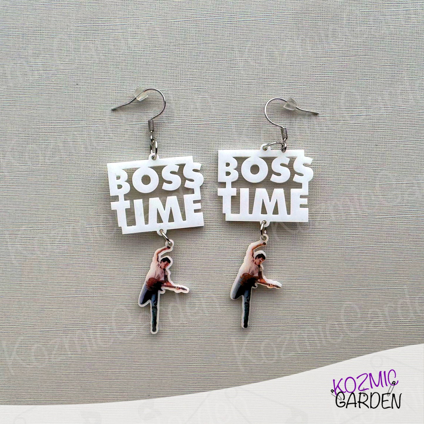 "Boss Time” Earrings – Tiny Bruce Springsteen Rockin’ That Born in the USA Vibe!