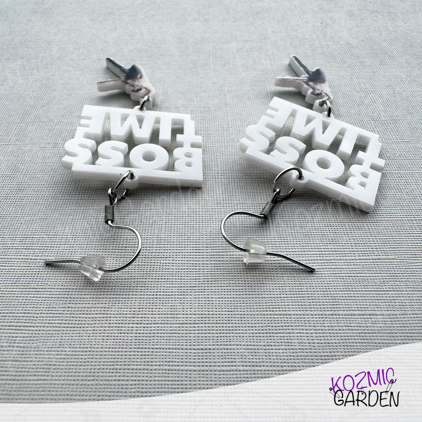 "Boss Time” Earrings – Tiny Bruce Springsteen Rockin’ That Born in the USA Vibe!