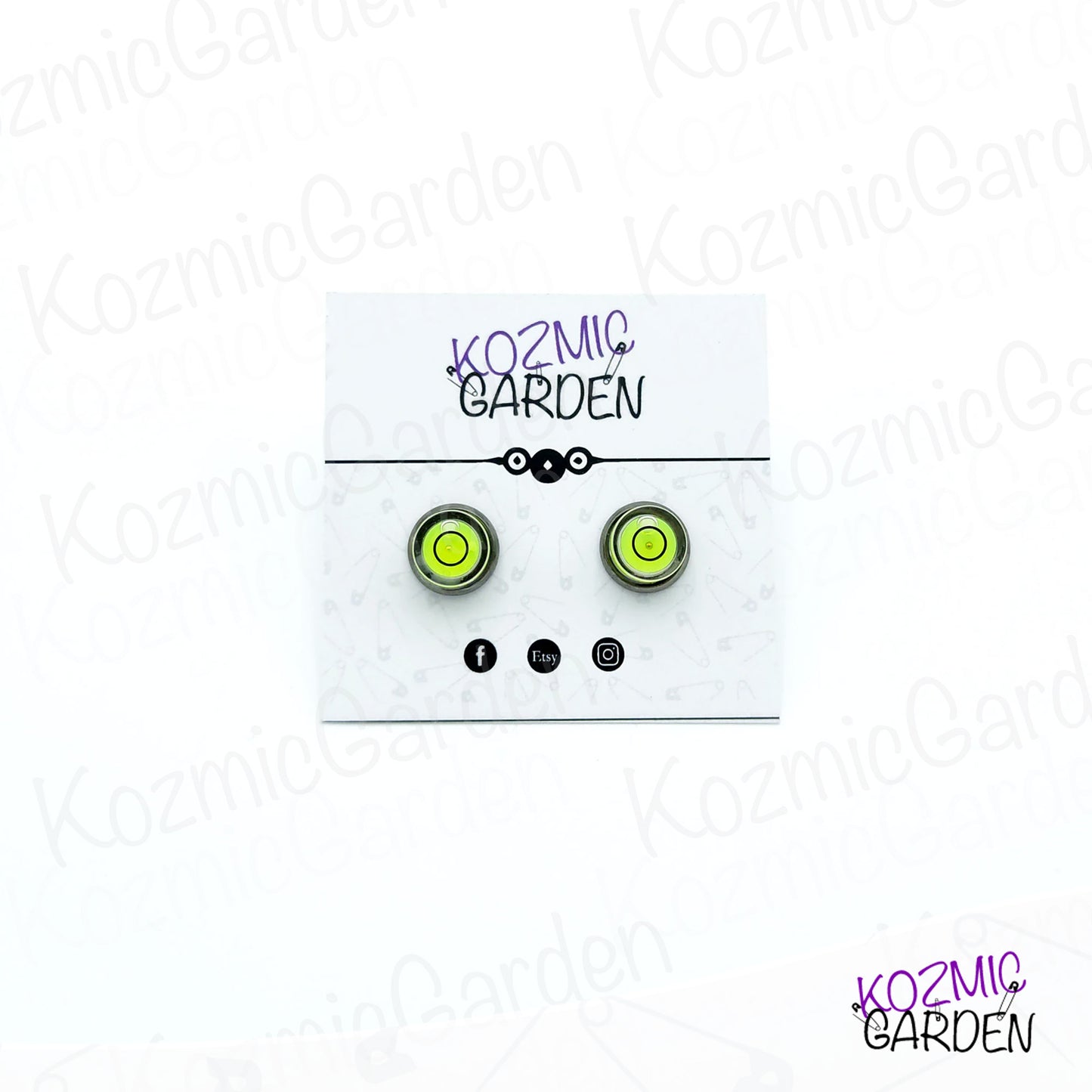 BUBBLE LEVEL STUD EARRINGS | Stay on the Level!