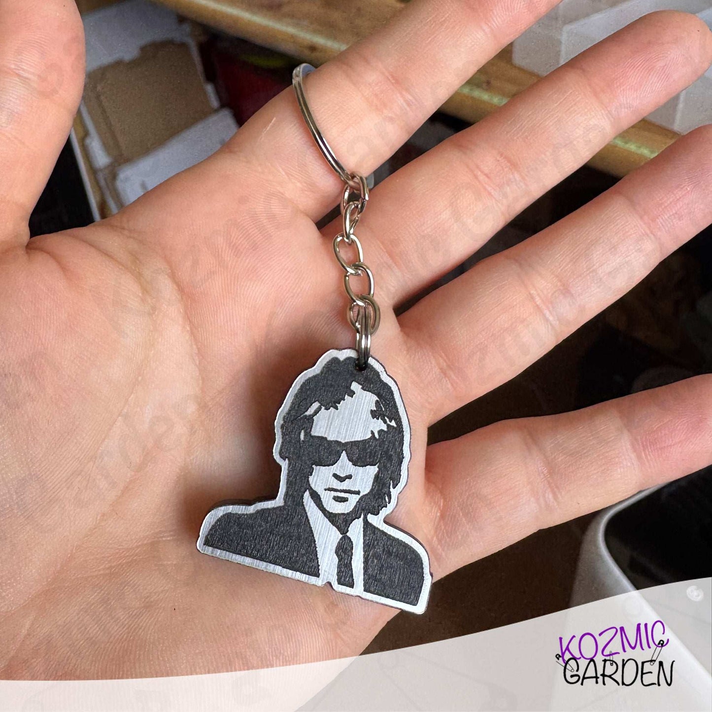 Jon Bon Jovi Crush Era Earrings, Keychain & Pendant – Handmade Engraved Acrylic Music Fan Jewelry