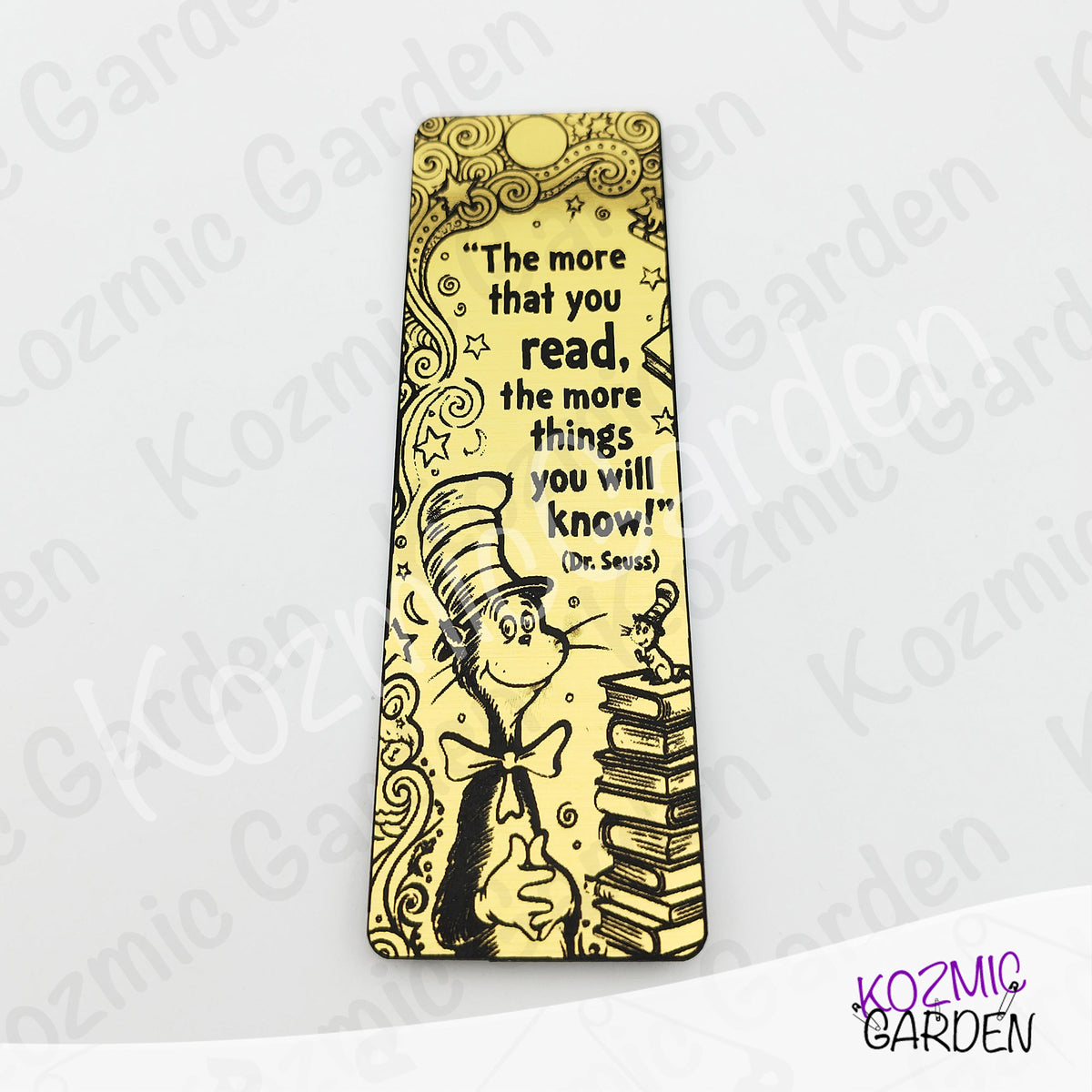 Acrylic Bookmark | Seuss-Inspired Reading Quote, Gift for Bookworms