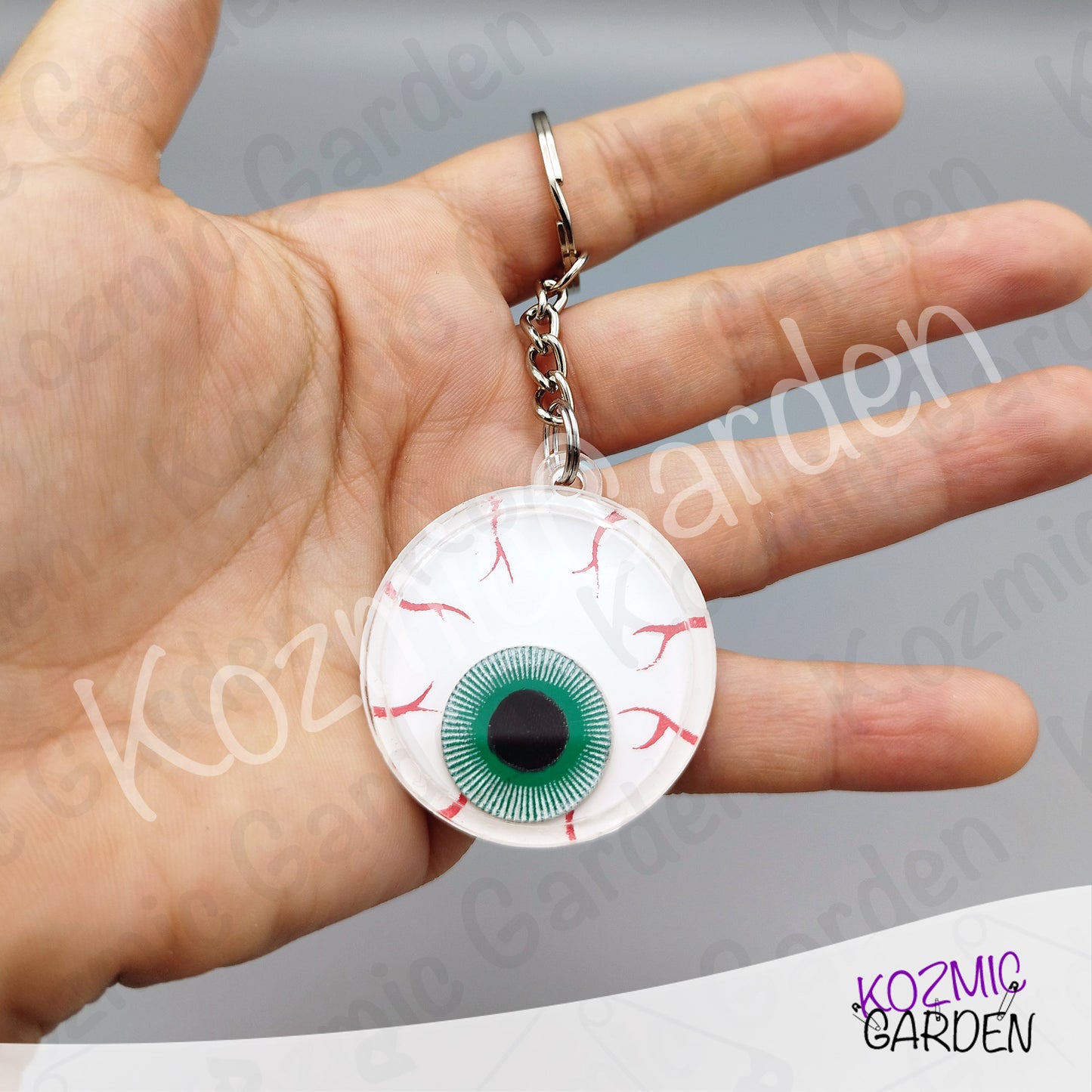 Eyeball Shaker Keychain