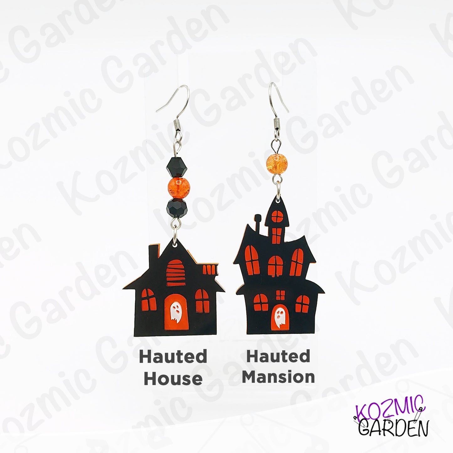 Spooky Haunted Mansion & Haunted House Earrings - Halloween Jewelry