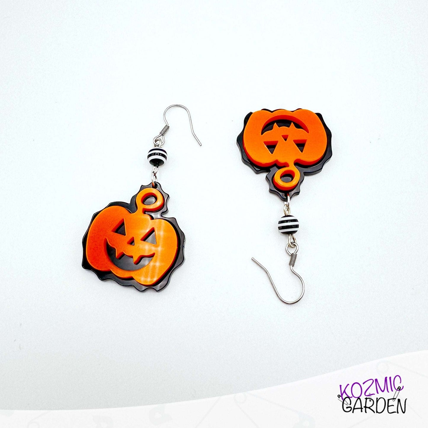 Jack-o'-lantern earrings - Halloween Pumking Earrings
