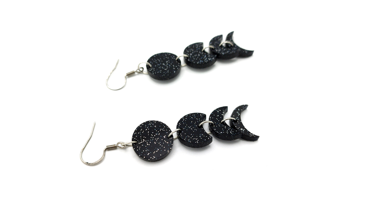 MOON PHASES EARRINGS - Kozmic Garden