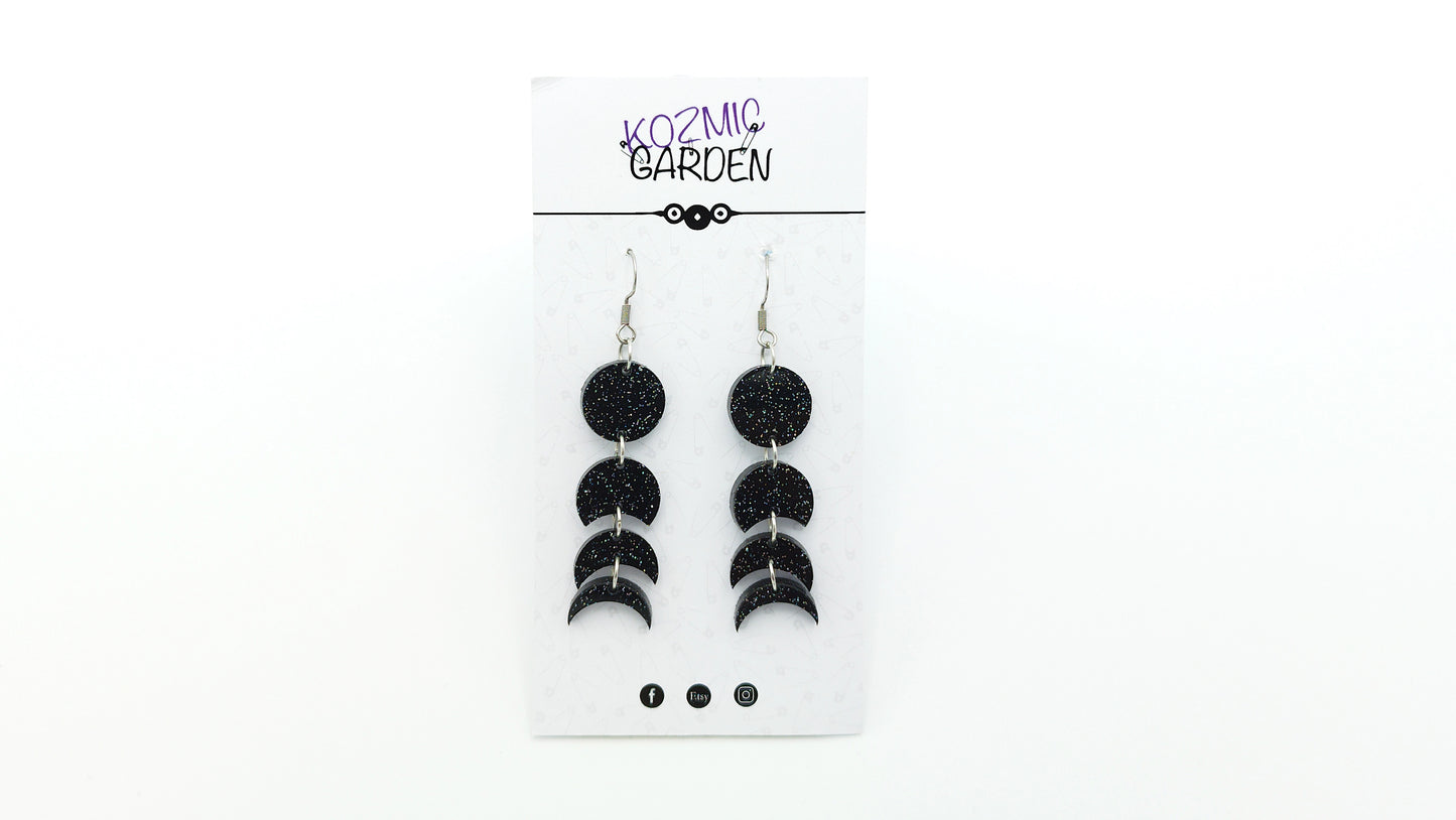 MOON PHASES EARRINGS - Kozmic Garden