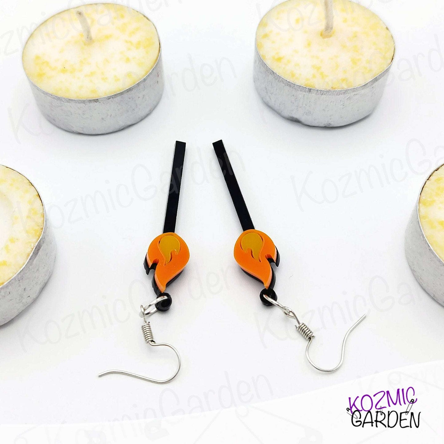 MATCHSTICK EARRINGS | You can't start a fire without a spark!