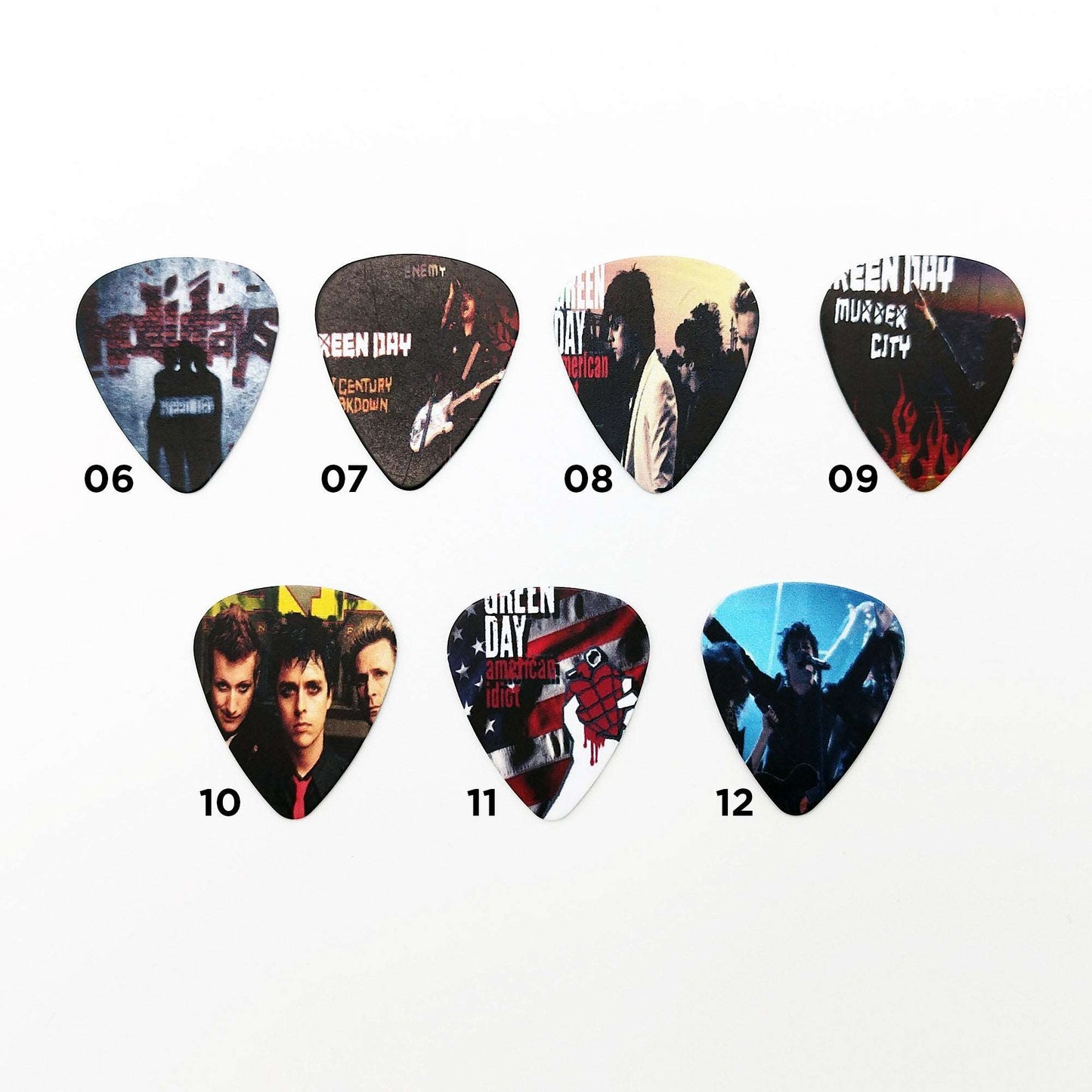 Green Day Guitar Pick Pendant - Kozmic Garden