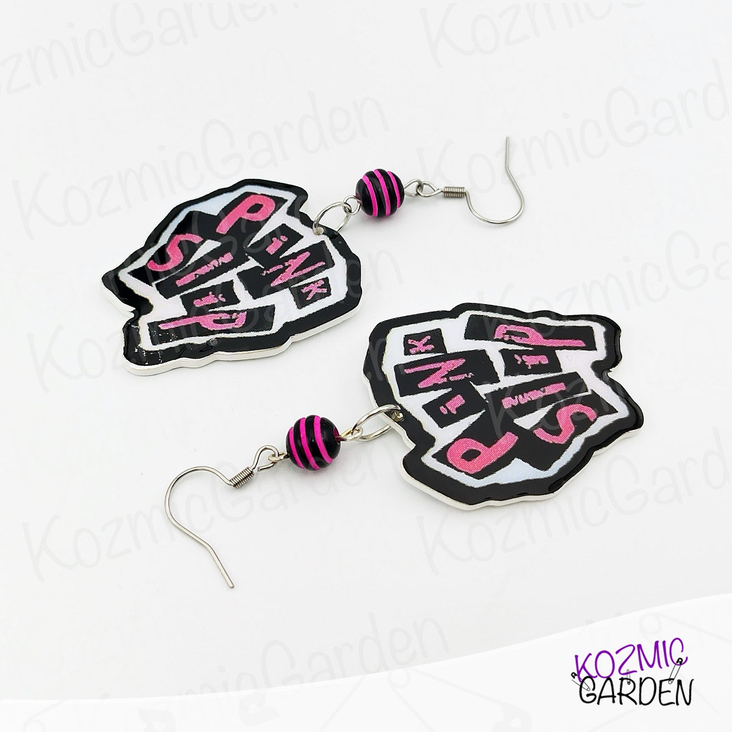 Pink Slip Punk Earrings – Inspired by Freaky Friday