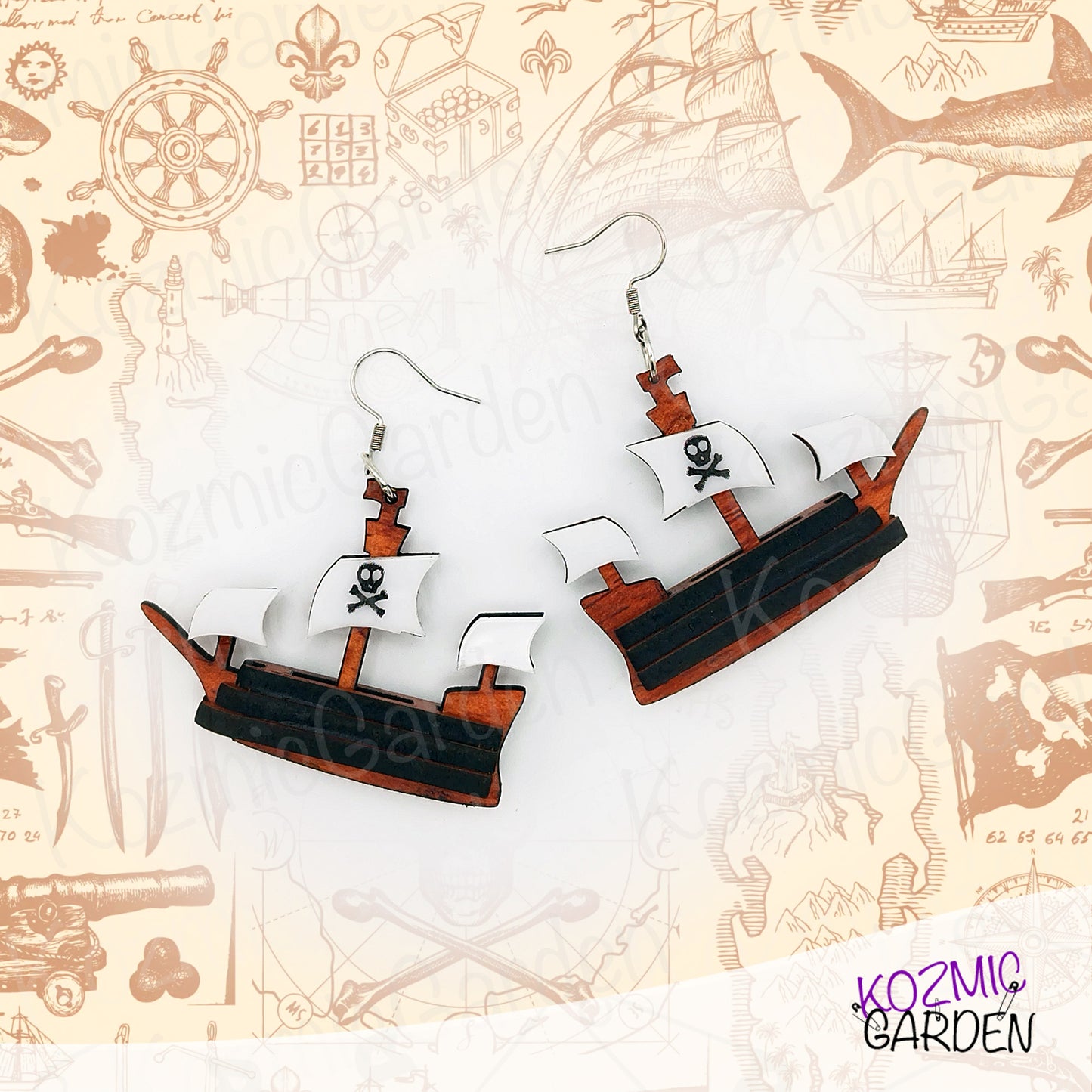 Pirate Ship Earrings (and Necklace!) – Set Sail With Style
