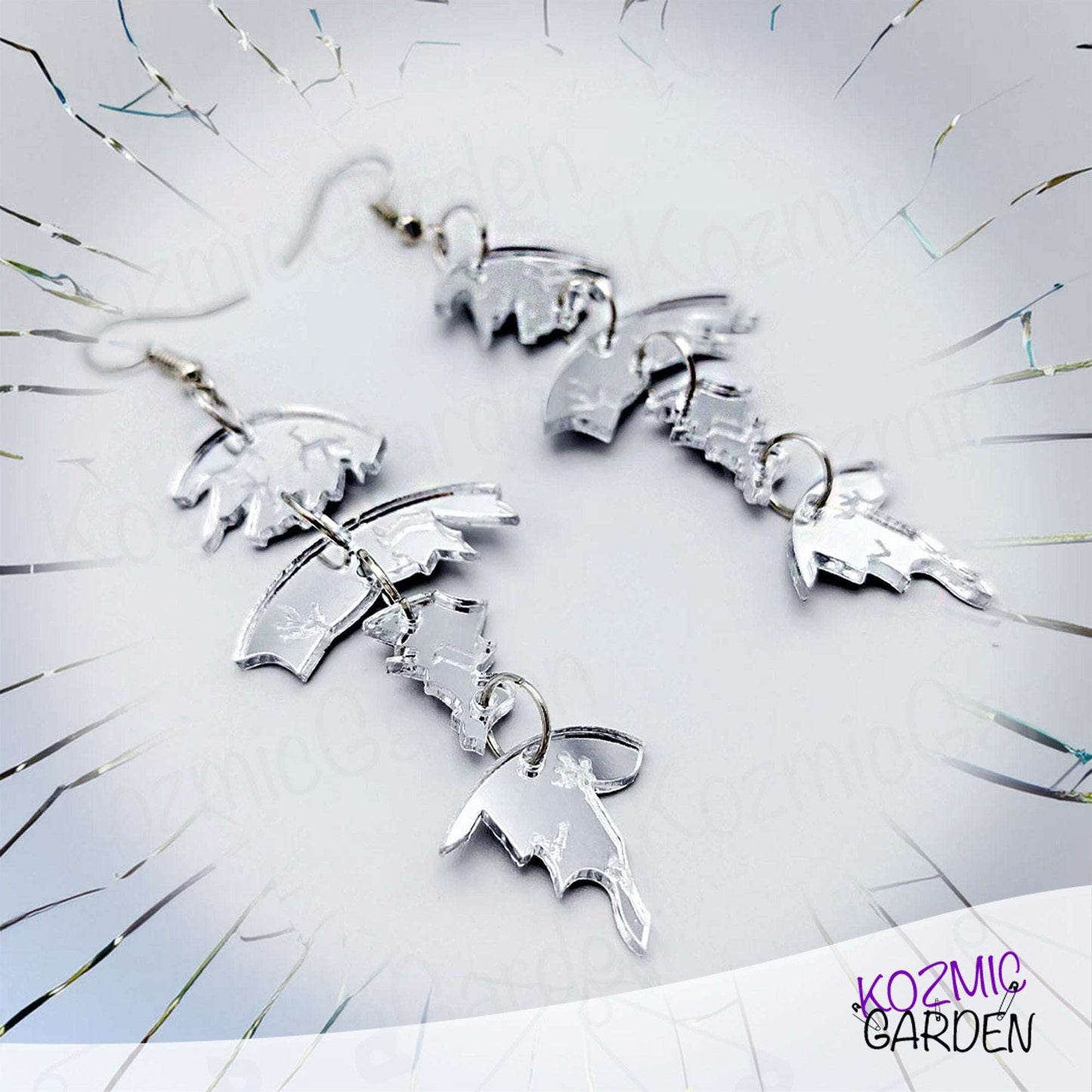 Shattered Mirror Pieces Earrings | Embrace Your Reflection!