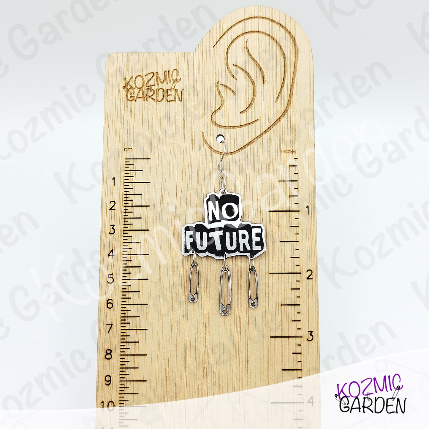 No Future Punk Earrings — Bring Back the Punk Revolution with Safety Pins ⚡