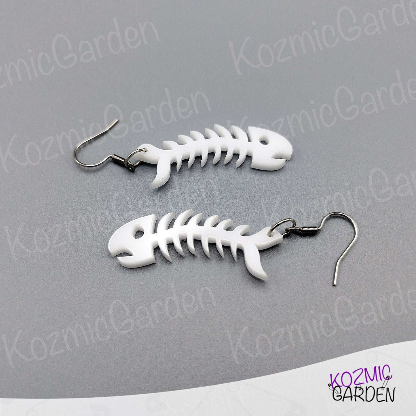 Fish Bone Earrings – Adopt a Sardine!