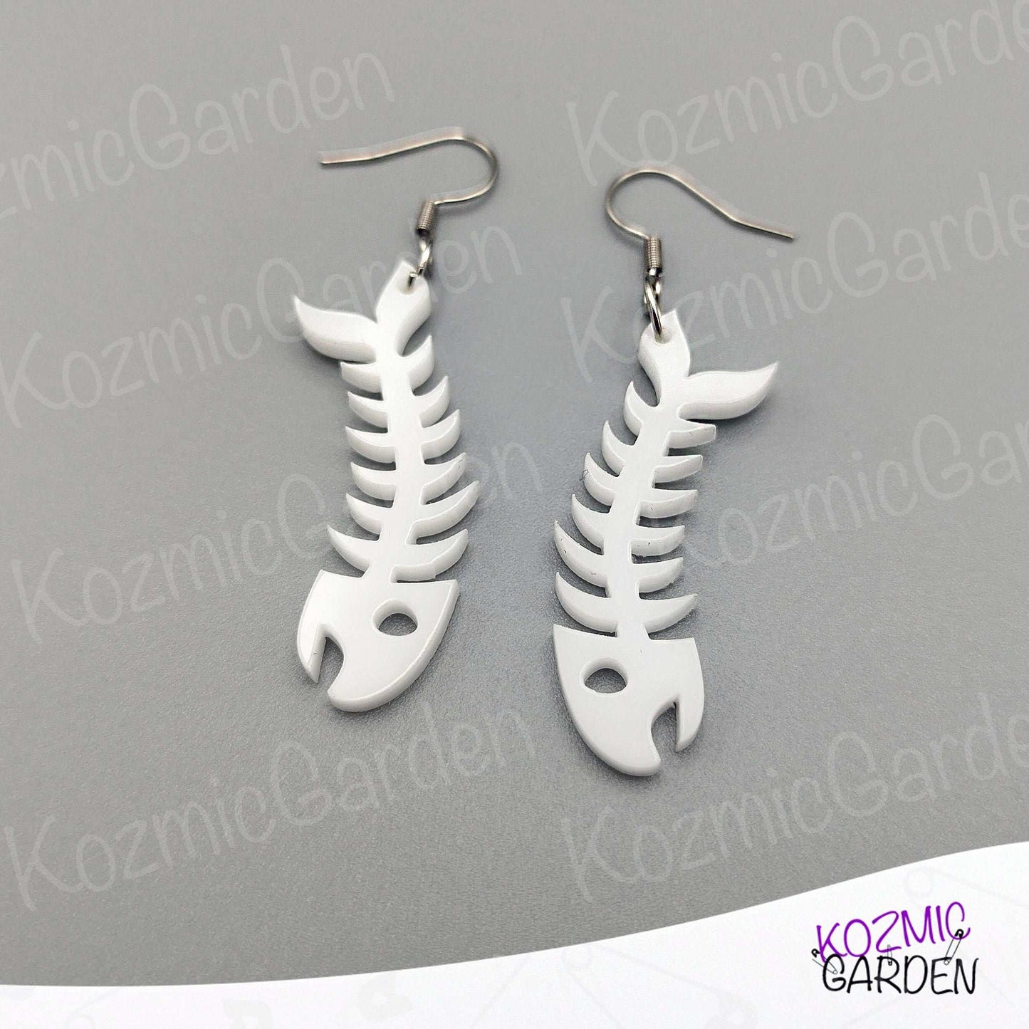 Fish Bone Earrings – Adopt a Sardine!