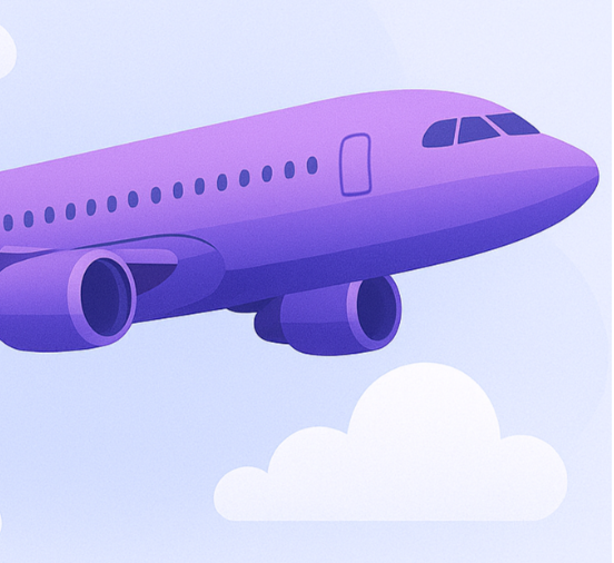 write a purple plane for the shipping information page