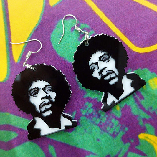 JIMI HENDRIX SILHOUETTE EARRINGS - Kozmic Garden