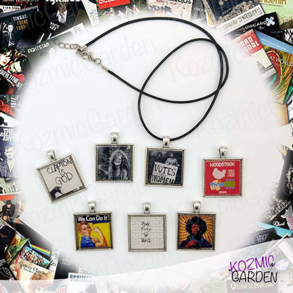ROCK ALBUM COVER PENDANT | Rock on with legends! Customizable!