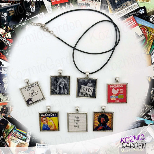 ROCK ALBUM COVER PENDANT | Rock on with legends! Customizable!