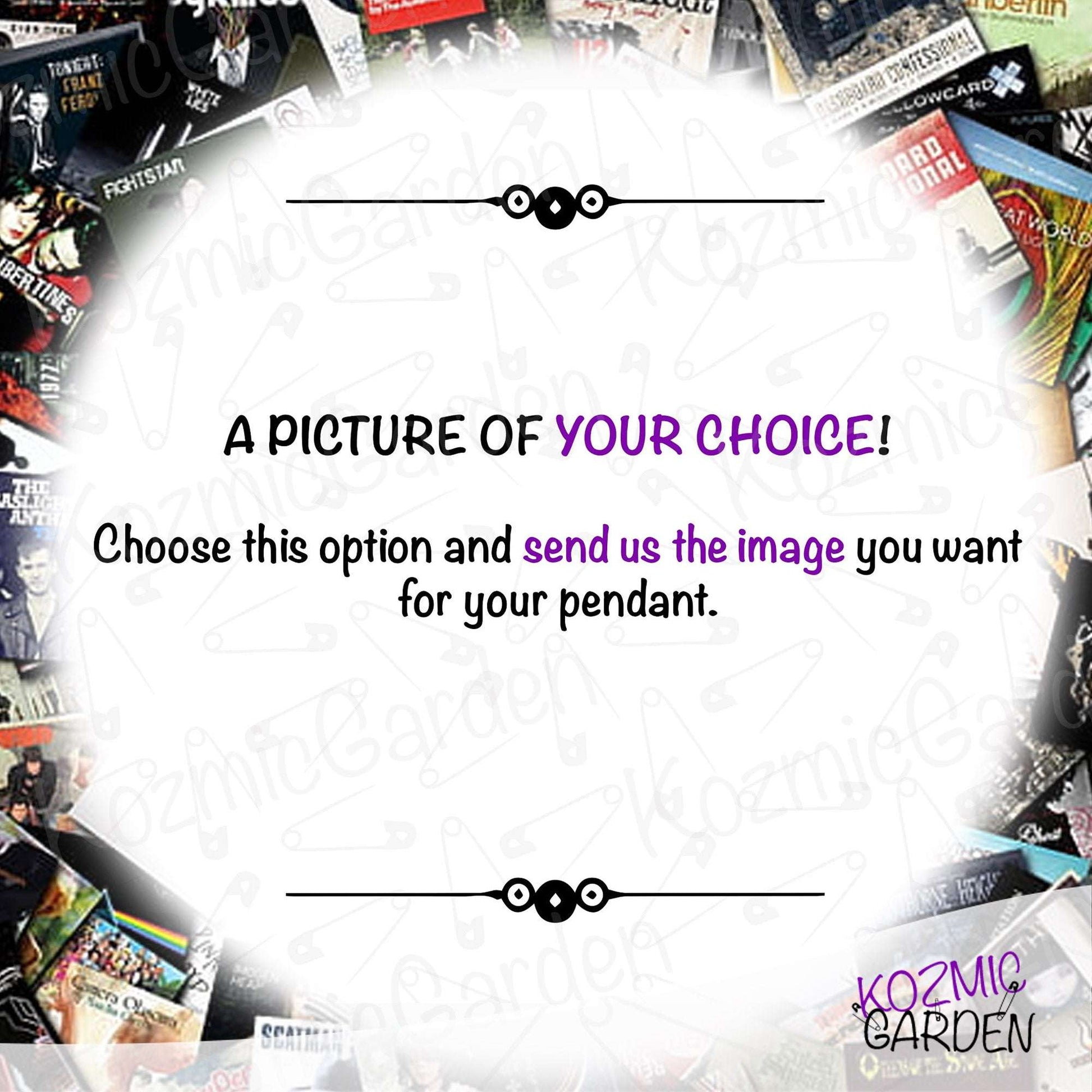 ROCK ALBUM COVER PENDANT | Rock on with legends! Customizable!