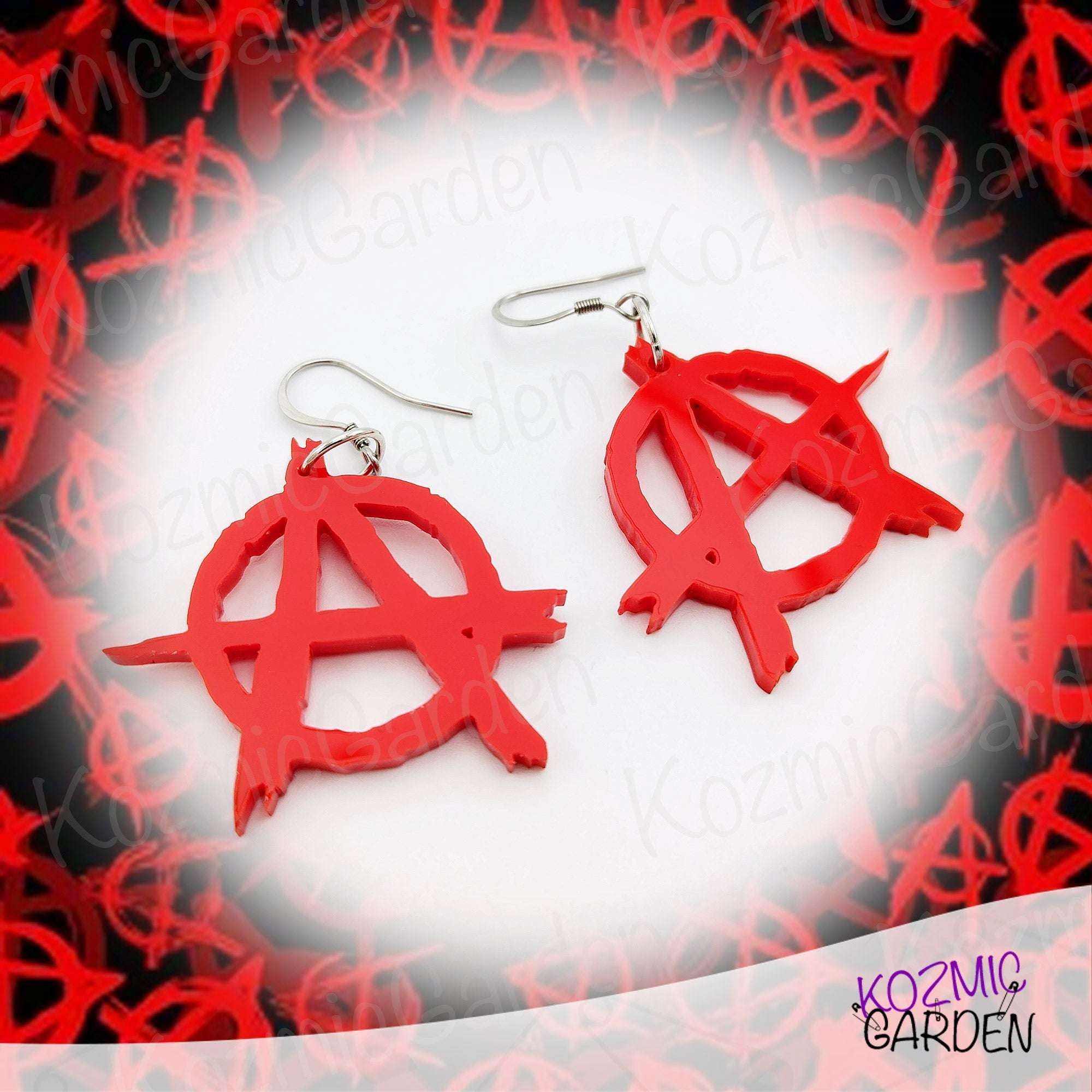 ANARCHY SYMBOL EARRINGS | Your Punk Manifesto! – Kozmic Garden