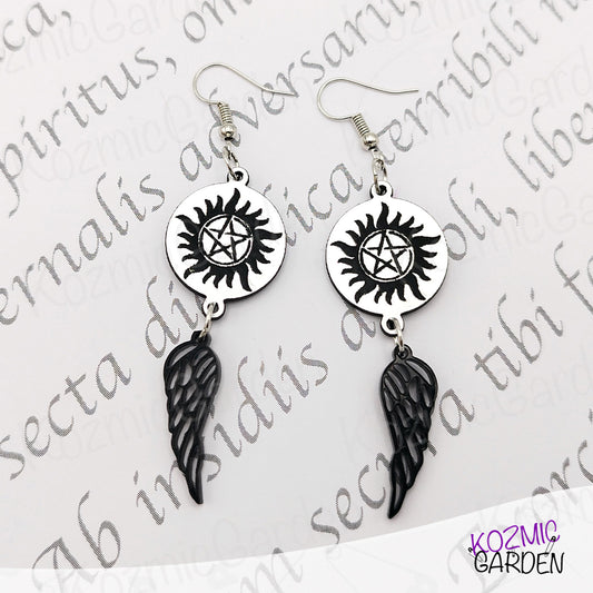 SUPERNATURAL ANTI-POSSESSION SYMBOL EARRINGS |Be part of the Wincherter Family!