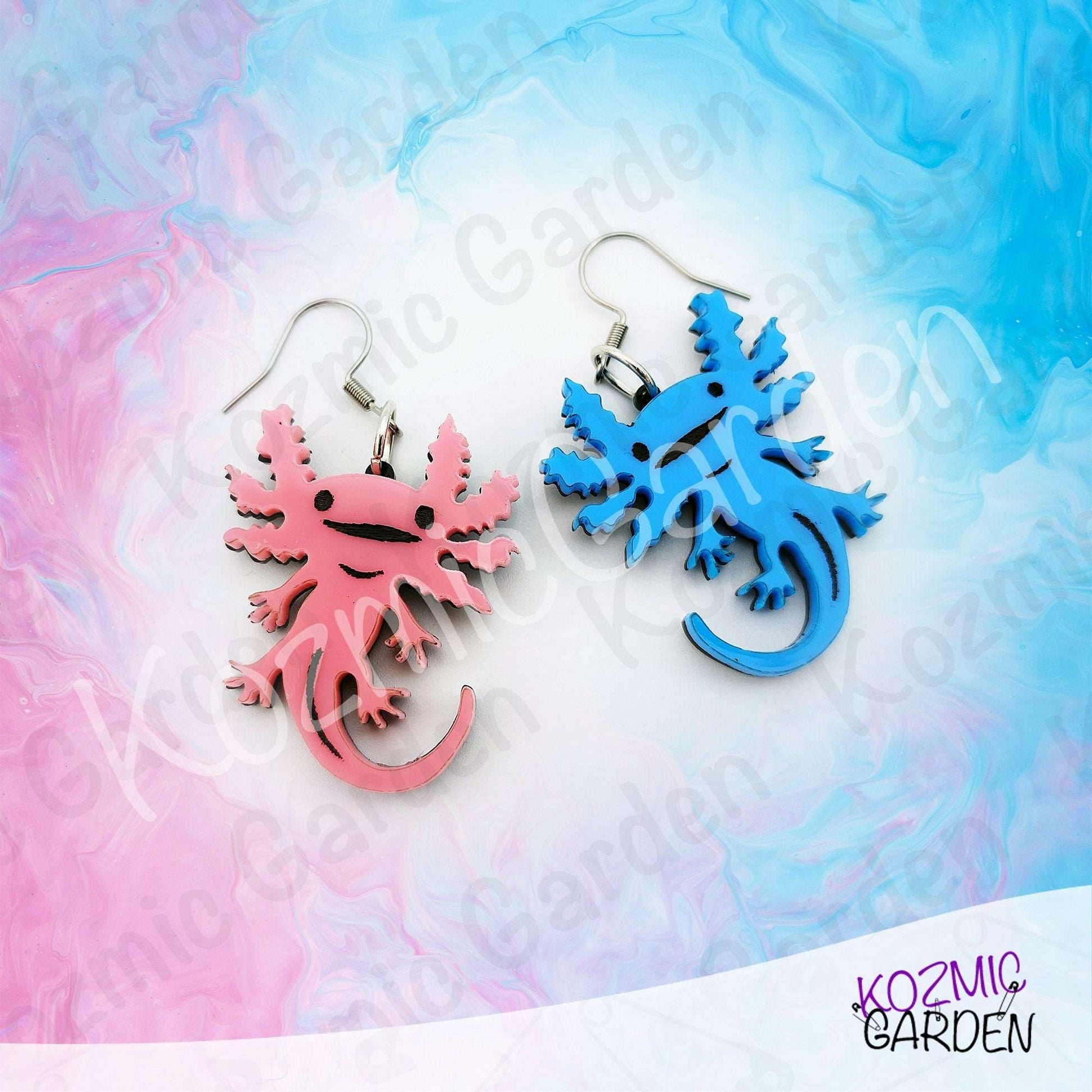 Axolotl Earrings | Choose Pink, Blue or Mix & Match!