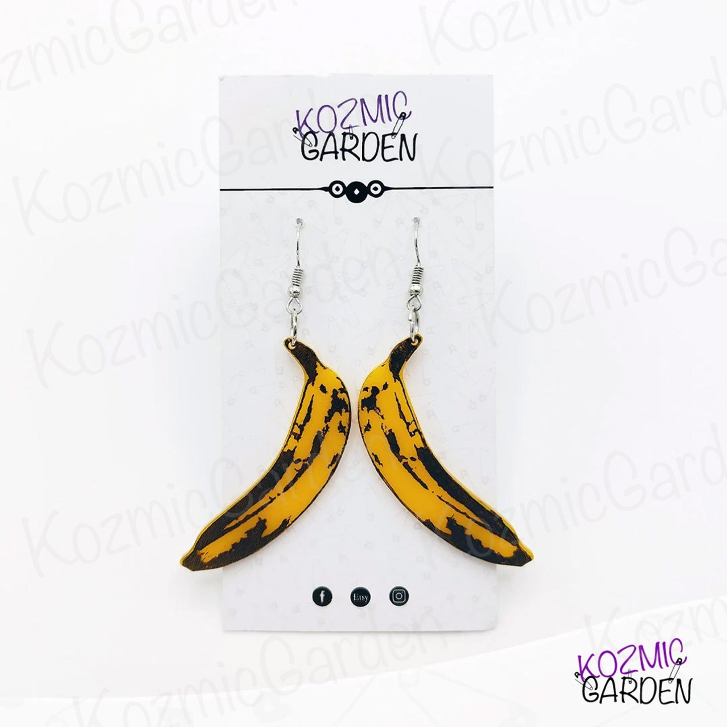 BANANA EARRINGS: Andy Warhol Inspired Pop Art for Your Ears!