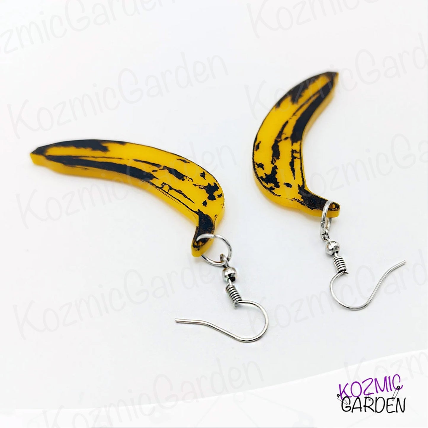 BANANA EARRINGS: Andy Warhol Inspired Pop Art for Your Ears!