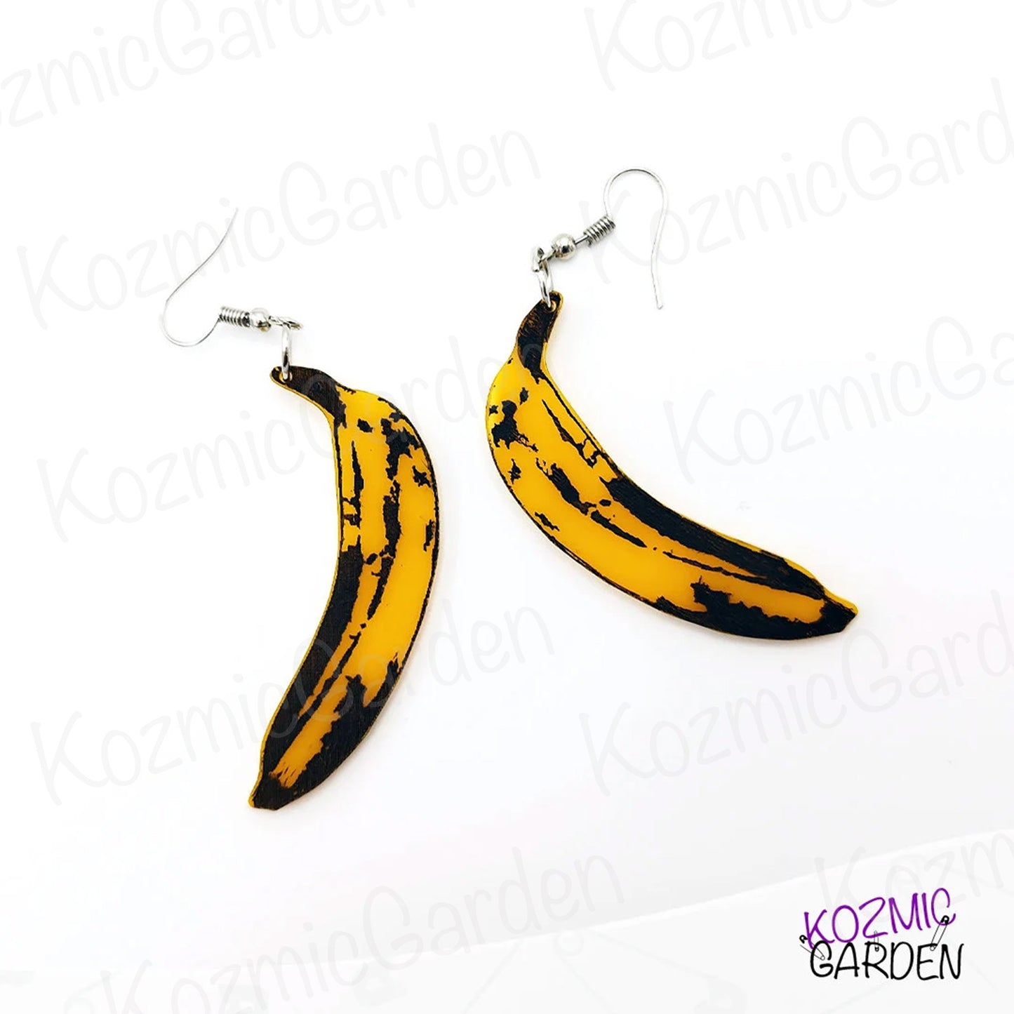 BANANA EARRINGS: Andy Warhol Inspired Pop Art for Your Ears!