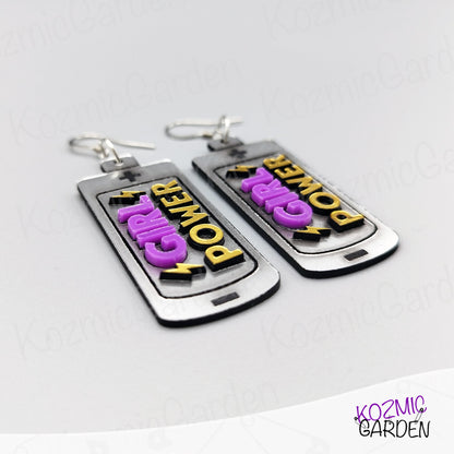 Girl Power Battery Earrings – For the Badass Feminist Ready to Charge Up!