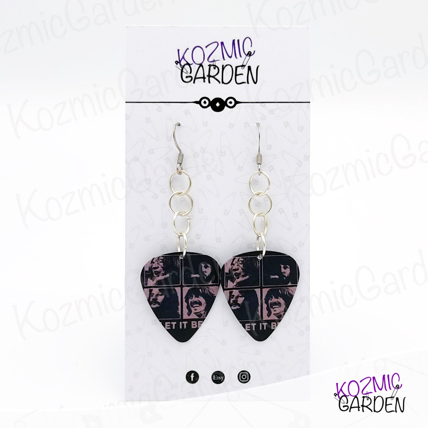 BEATLES GUITAR PICK EARRINGS | Infuse your life with Words of Wisdom!