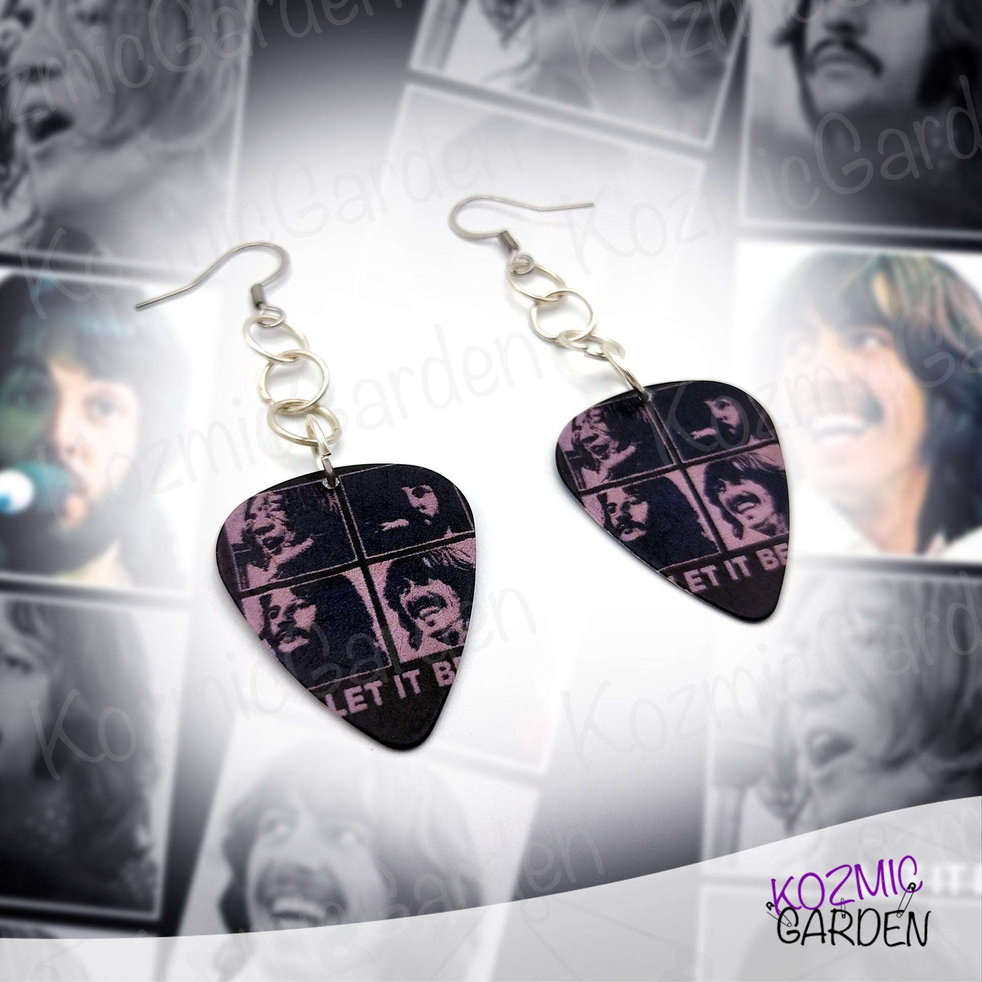 BEATLES GUITAR PICK EARRINGS | Infuse your life with Words of Wisdom!