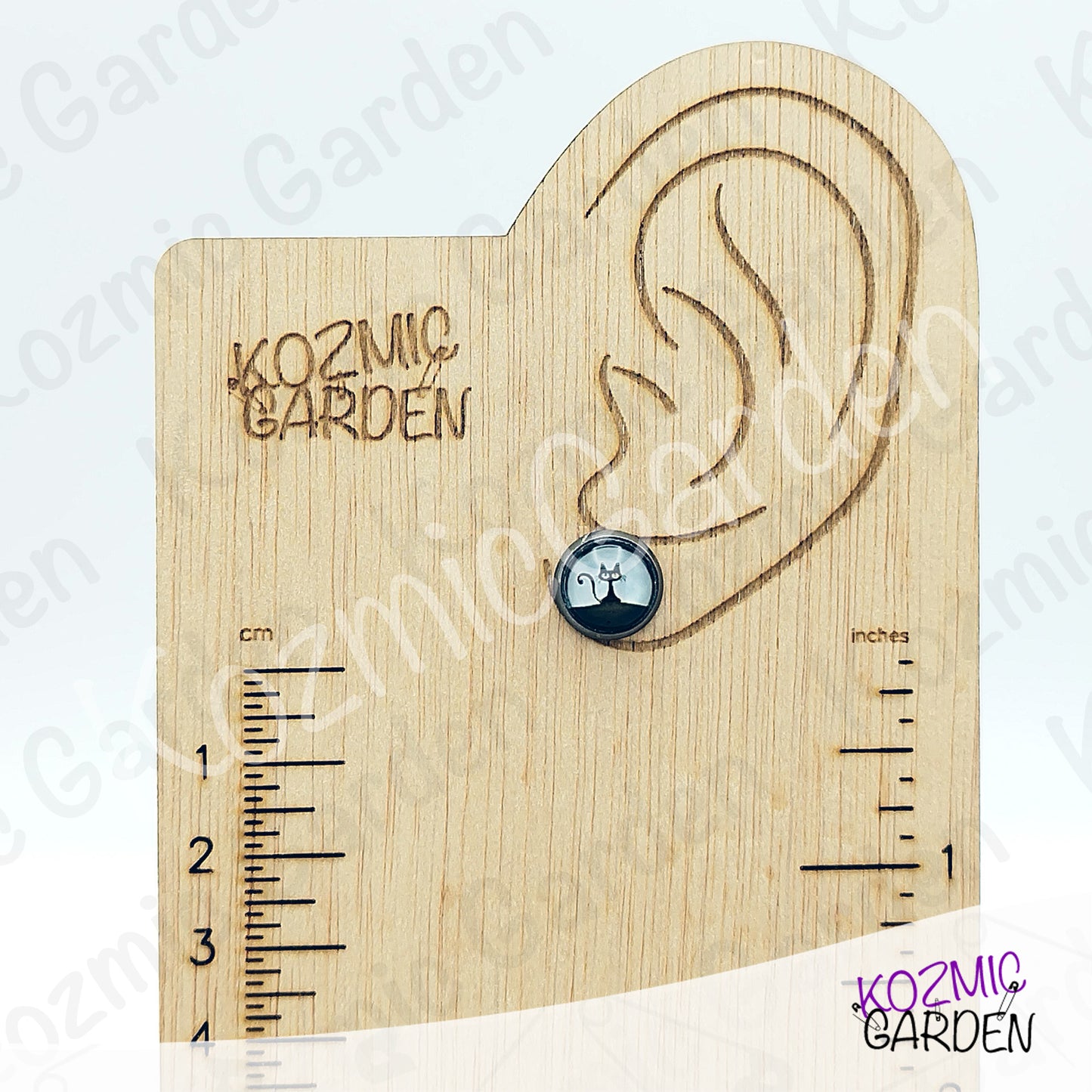 Cartoon Black Cat Stud Earrings – Whimsical Big Eyes Kitty Jewelry