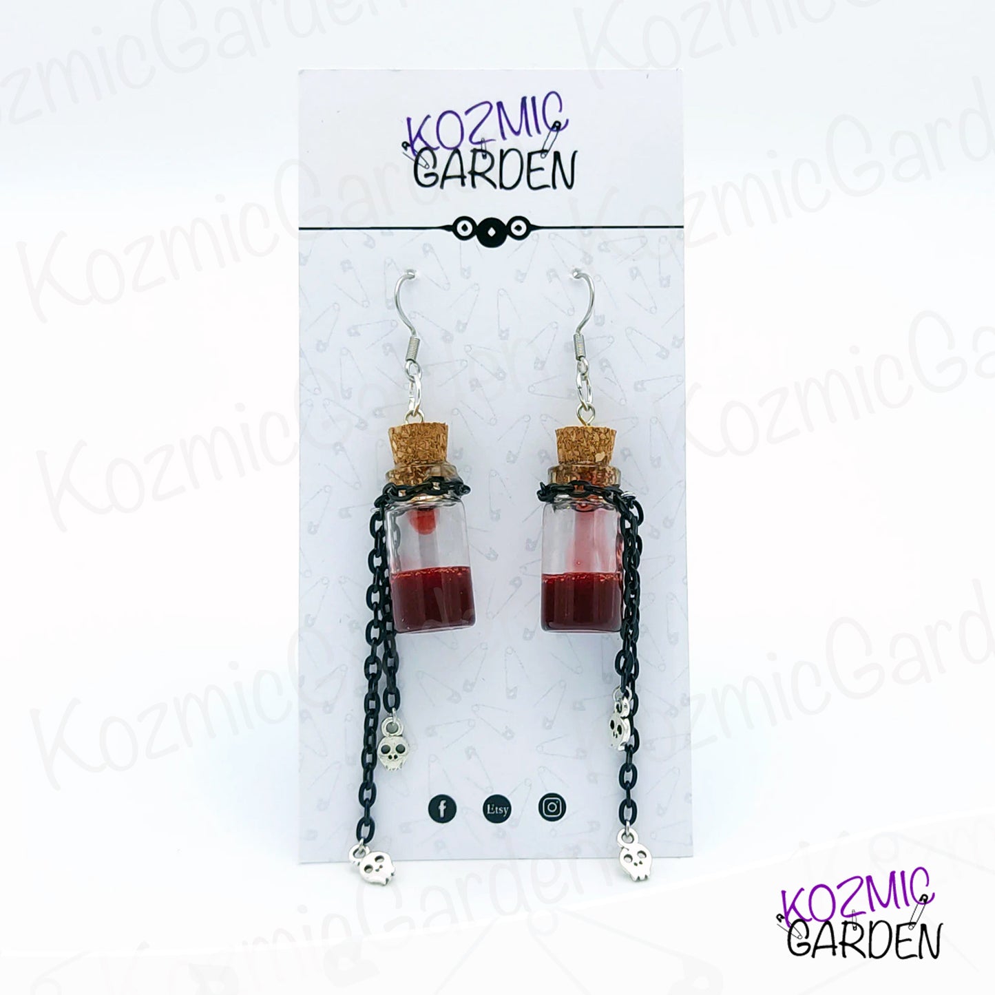 BLOOD VIAL EARRINGS | Drip in Dark Elegance!