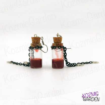 BLOOD VIAL EARRINGS | Drip in Dark Elegance!