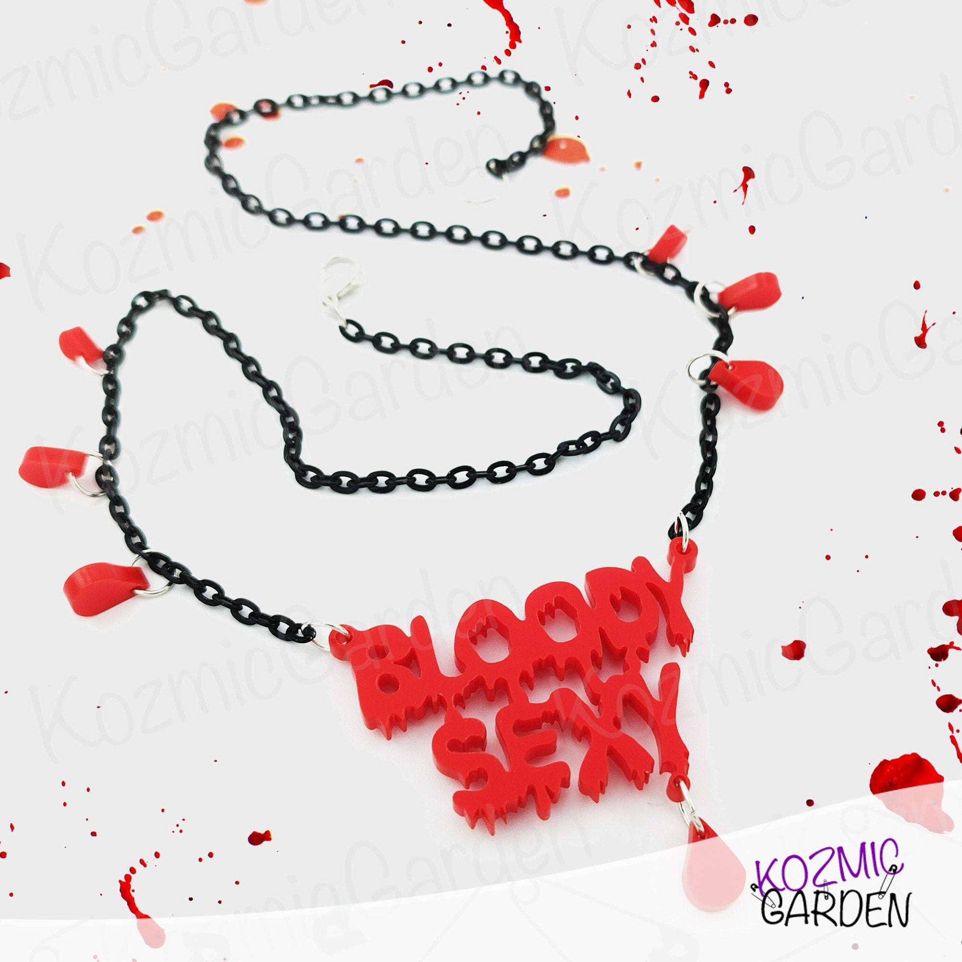 BLOODY SEXY NECKLACE | Slay with Edgy Glamour!
