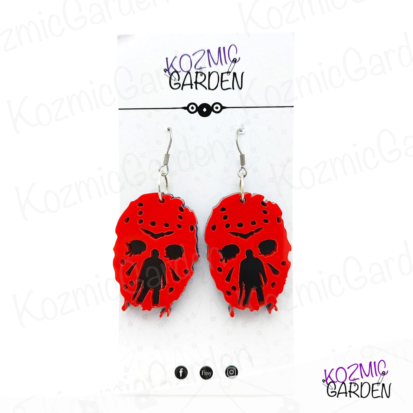 BLOODY JASON VOORHEES EARRINGS | Embrace the terror!