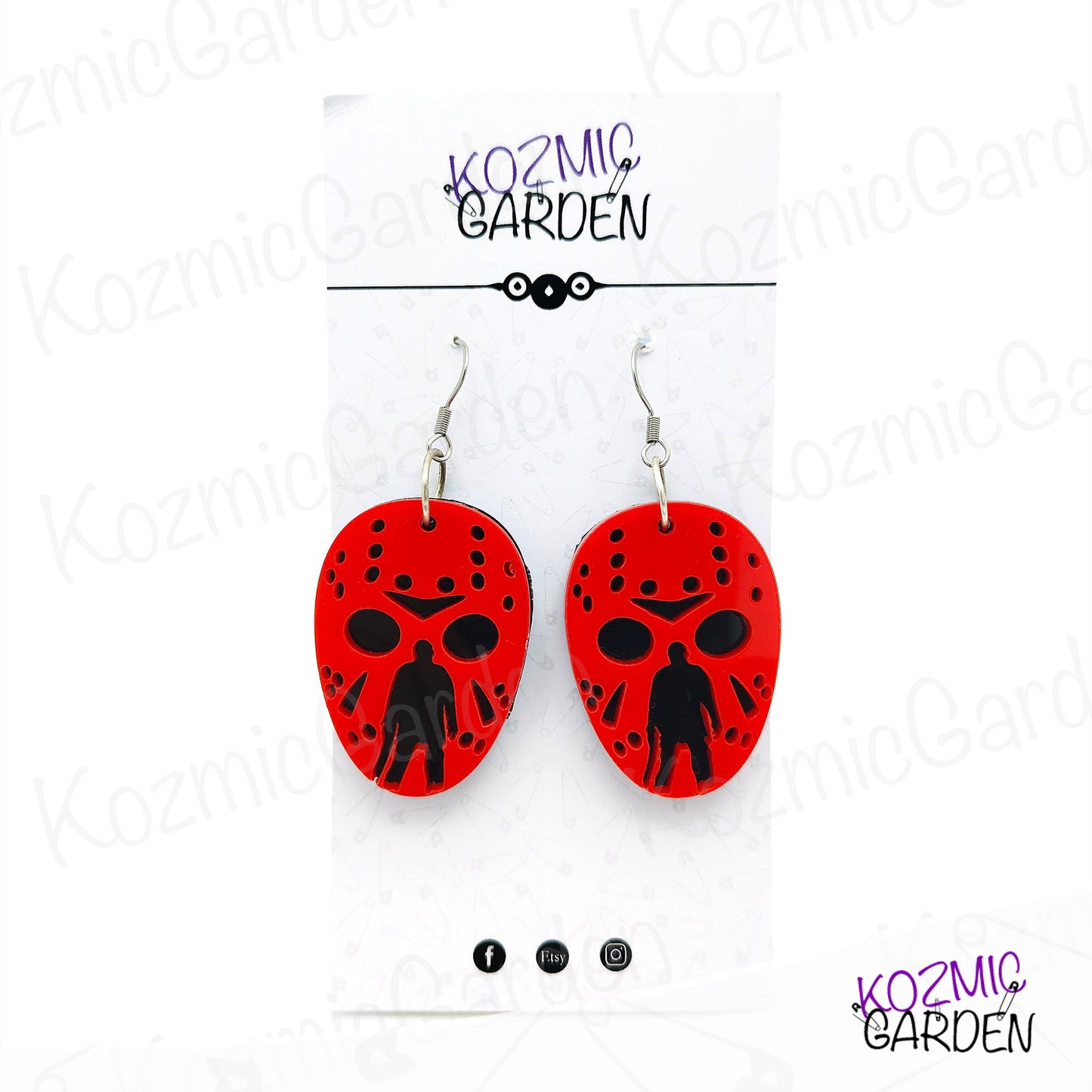 BLOODY JASON VOORHEES EARRINGS | Embrace the terror!