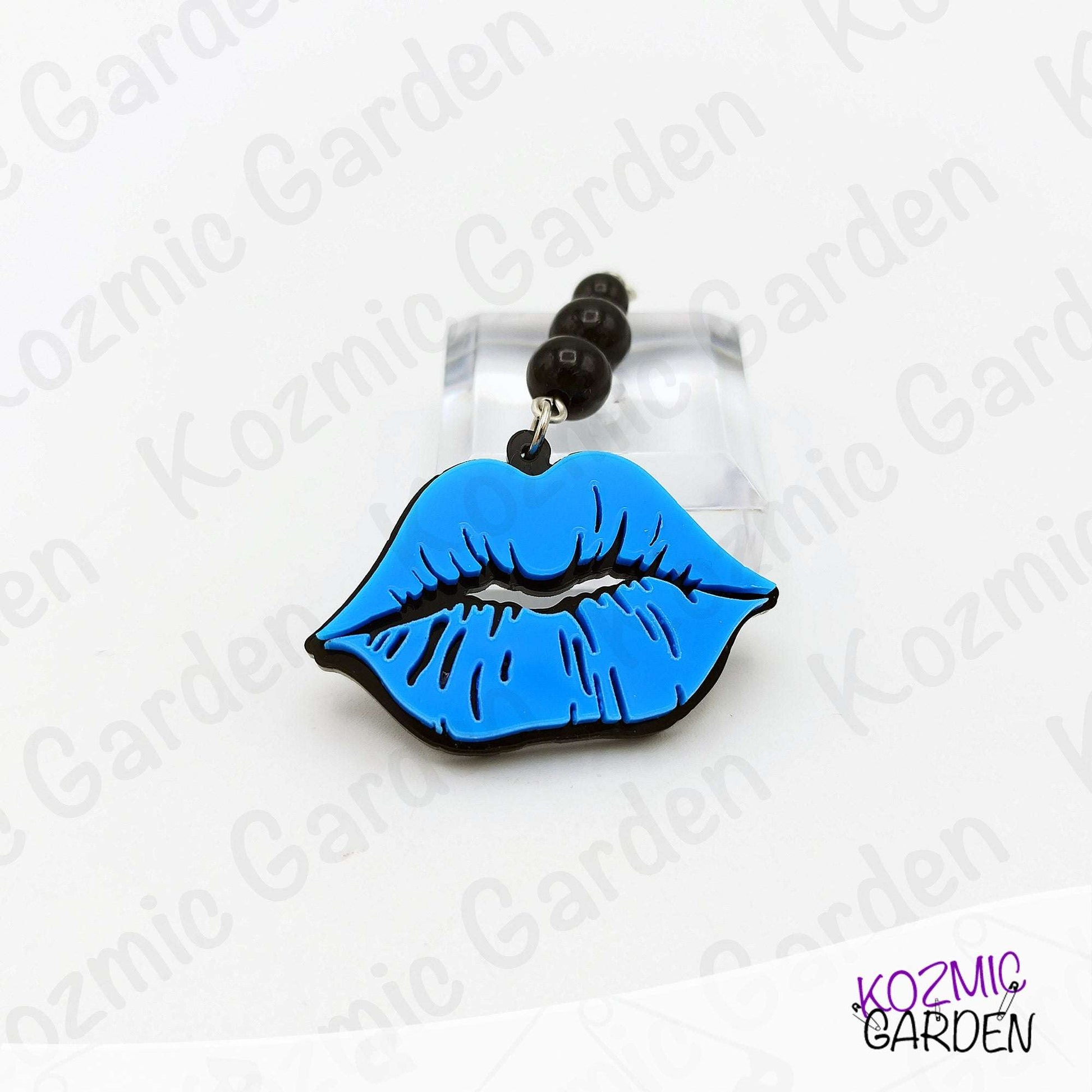 Blue Lips Earrings – Quirky, Sexy Statement Jewelry