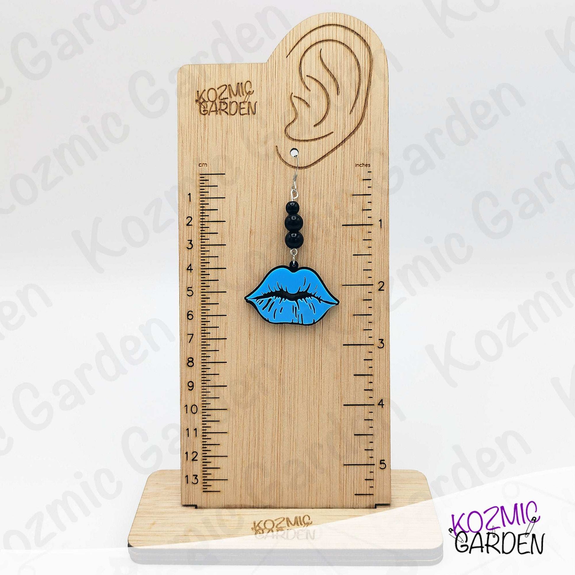 Blue Lips Earrings – Quirky, Sexy Statement Jewelry