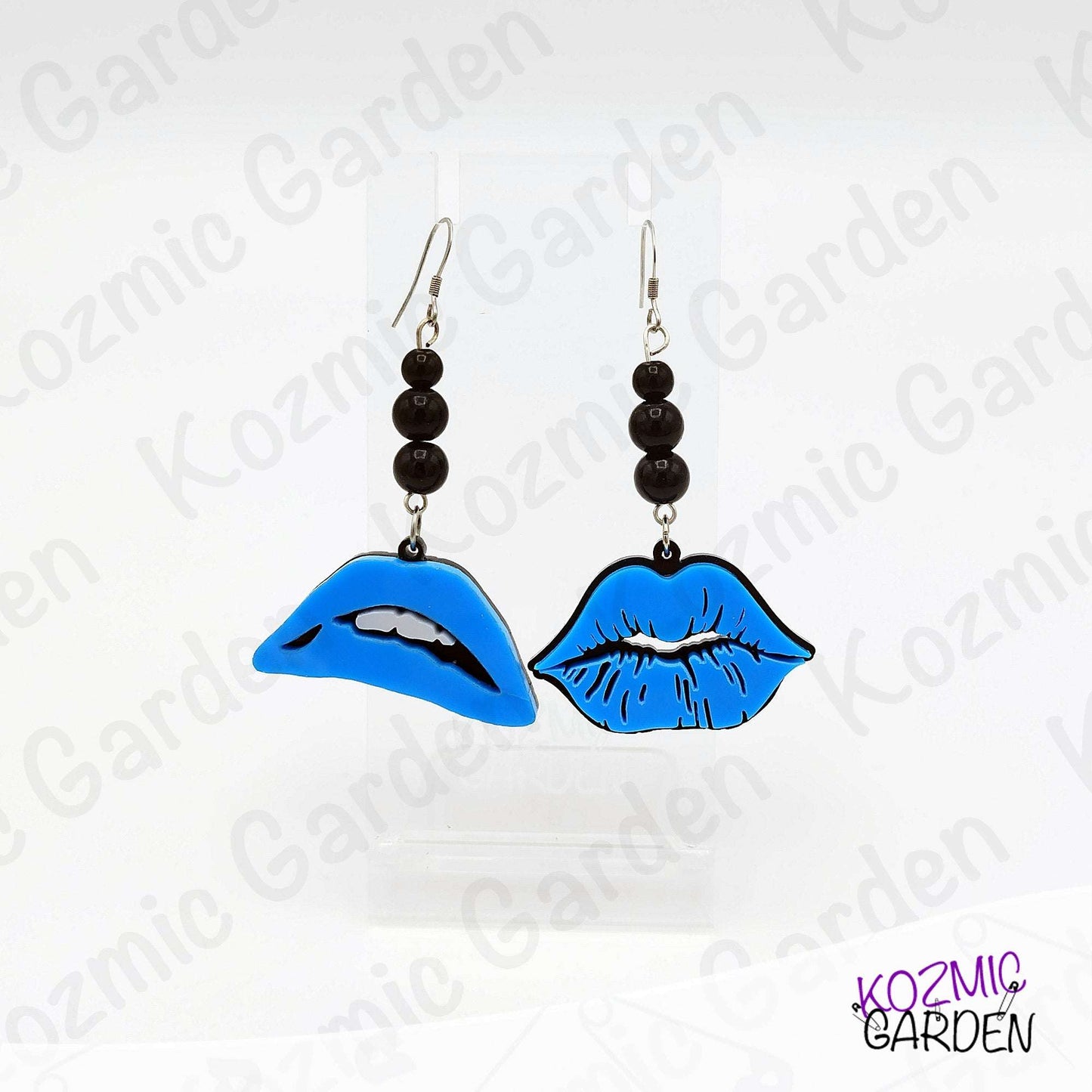 Blue Lips Earrings – Quirky, Sexy Statement Jewelry