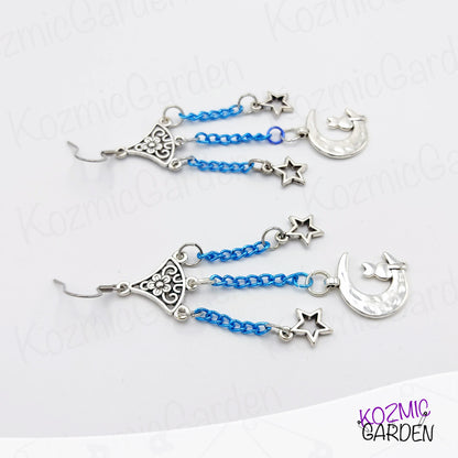CAT ON THE MOON EARRINGS | Embrace celestial whimsy!