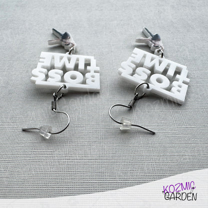 "Boss Time” Earrings – Tiny Bruce Springsteen Rockin’ That Born in the USA Vibe!