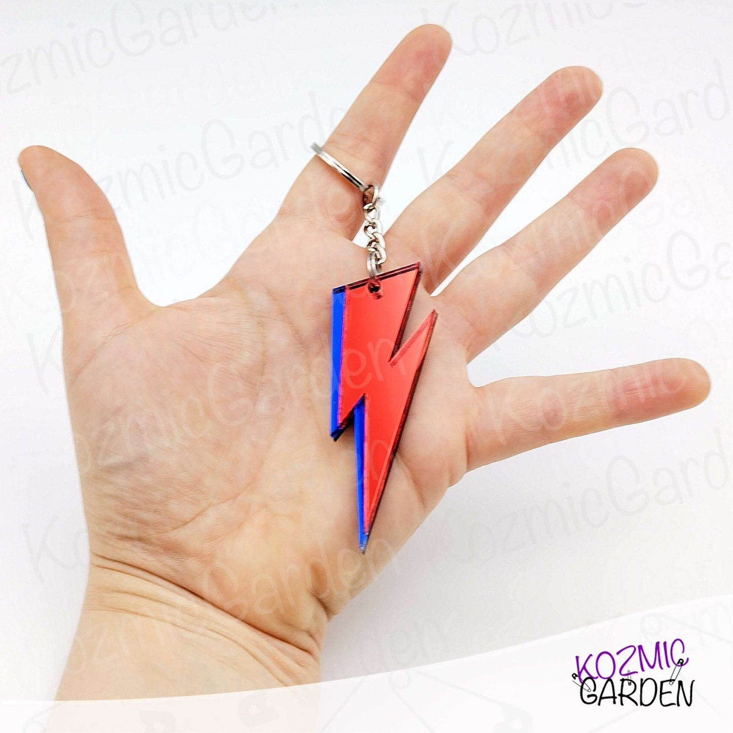 Aladdin Sane Lightning Bolt Keychain – Rock Your Keys in True Bowie Style
