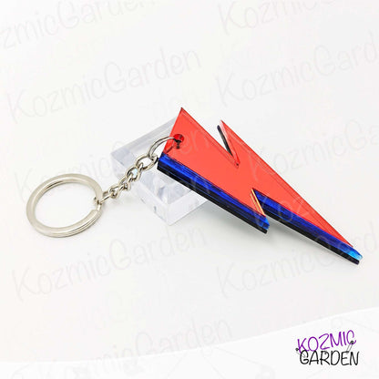 Aladdin Sane Lightning Bolt Keychain – Rock Your Keys in True Bowie Style
