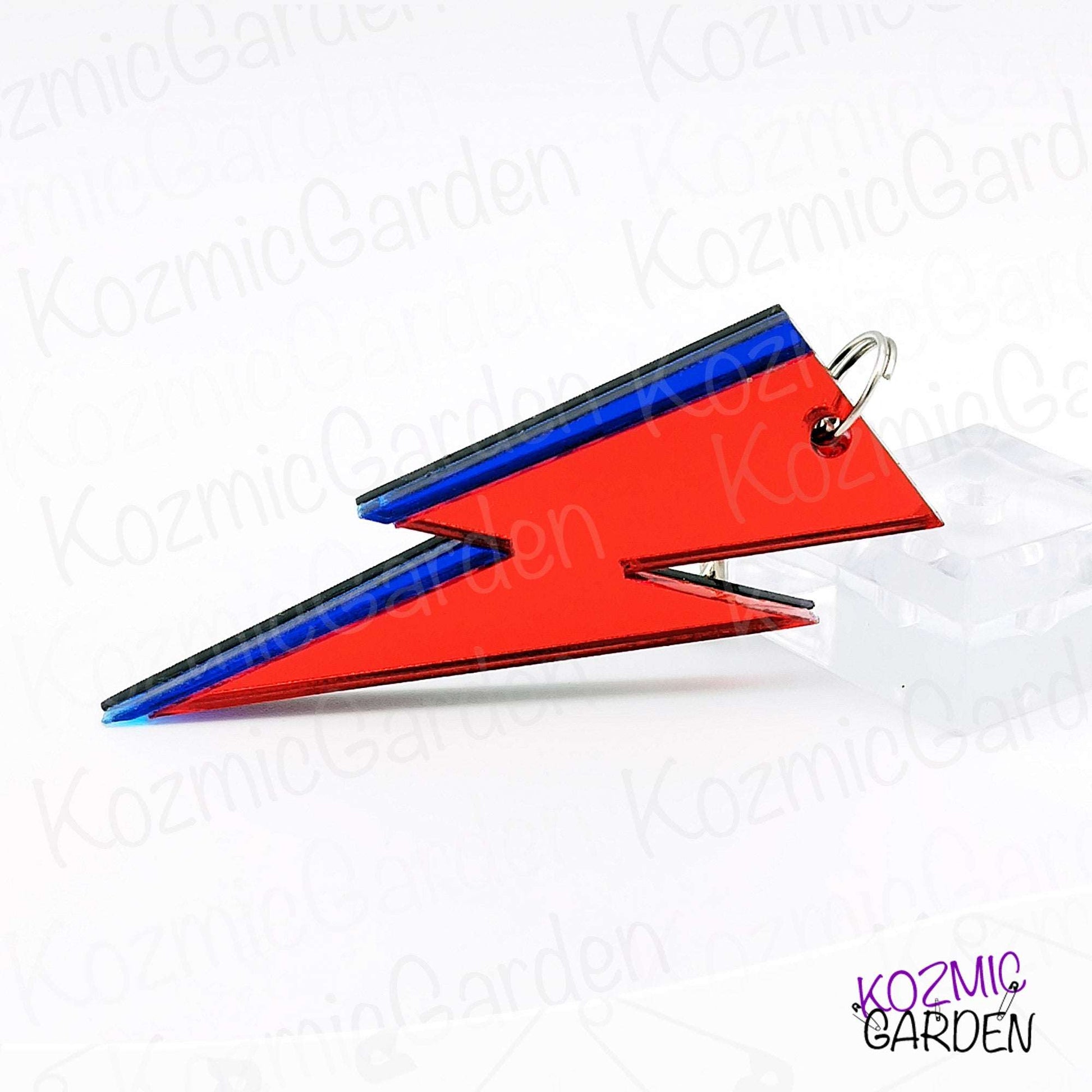 Aladdin Sane Lightning Bolt Keychain – Rock Your Keys in True Bowie Style