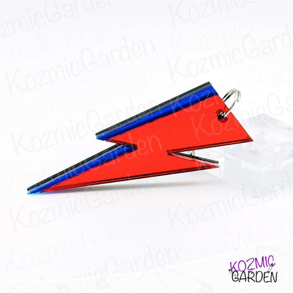 Aladdin Sane Lightning Bolt Keychain – Rock Your Keys in True Bowie Style