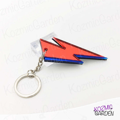 Aladdin Sane Lightning Bolt Keychain – Rock Your Keys in True Bowie Style